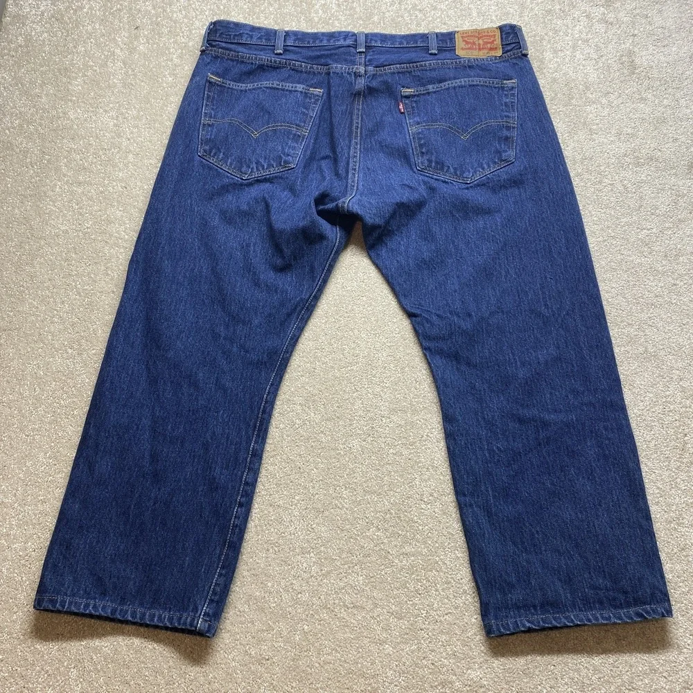 Levis 501 Jeans Mens 42x26‎ Button Fly Straight Leg Denim Classic